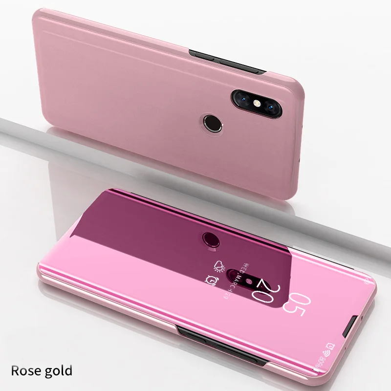 Умный флип чехол для Xiaomi mi A3 9 Lite SE 9T Pro CC9 CC9E Примечание 10 Red mi S2 Y2 4 4X5 6 6A 7 7A 8 8A 8T K20 mi rror чехол для телефона - Цвет: Pink