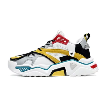 

Mobetty New Couple Daddy Shoes Ladies Thick Bottom Sports Running Shoes Lace-up Leisure Breathable Sneakers Zapatillas Mujer