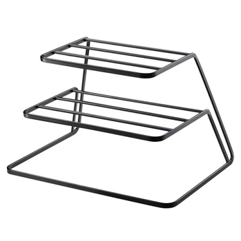 

2 Tier Dish Rack Stainless Steel Kitchen Dish Drainer Cup And Dish Organizer