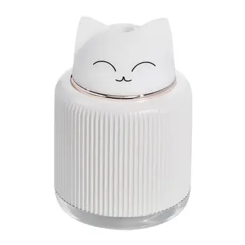 

300ml Cat Air Humidifier Aroma Essential Oil Diffuser USB Fogger Mist Maker with LED Night Light for Home Car