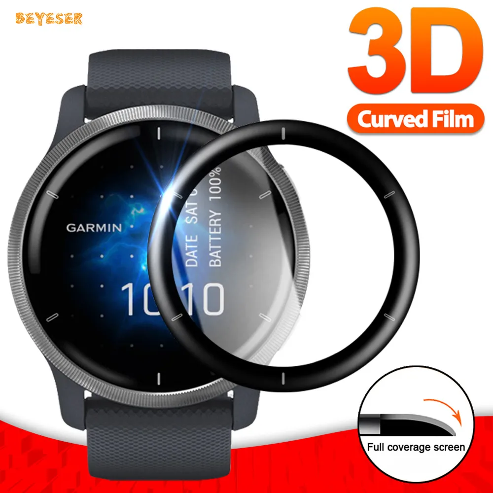 

3D Curved Edge Full Coverage Protective Film Cover For Garmin Venu 2 Smartwatch Screen Protector Replacement Watch Protection