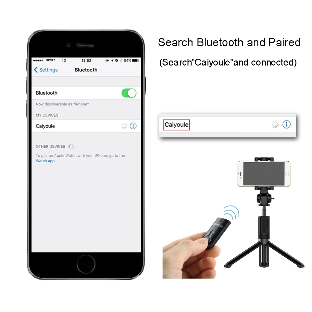 Дизайн Bluetooth штатив монопод селфи палка Универсальный IOS/Android