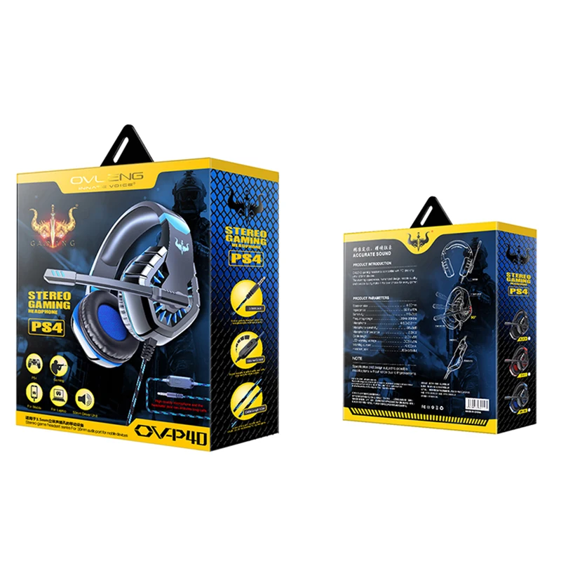 OVLENG P40 Gaming Headset For X box one PS4 PC Over Head Gamer Headphone With Microphone Volume Control Game Earphone