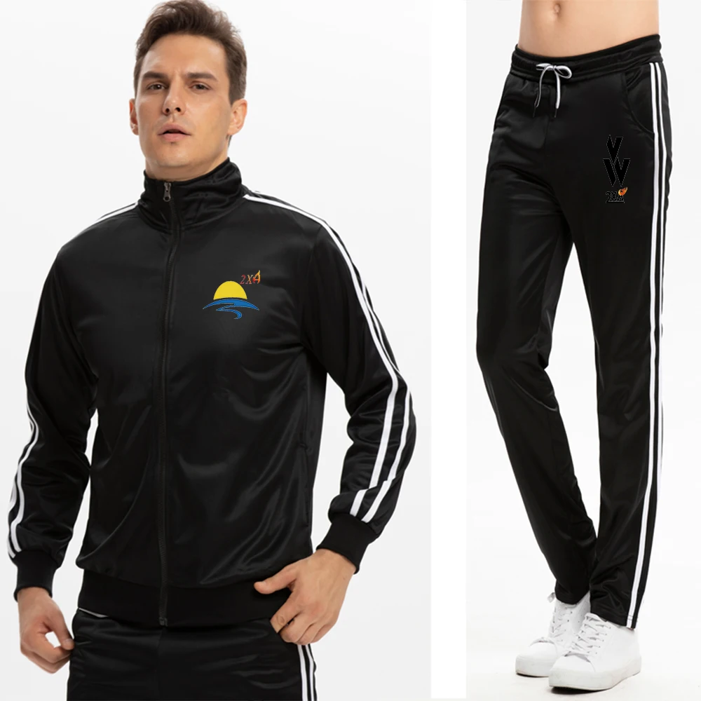 Модный спортивный костюм, мужская спортивная одежда для бега, мужская спортивная одежда для фитнеса, мужская куртка+ штаны для фитнеса, быстросохнущая одежда для бега, 2/комплект