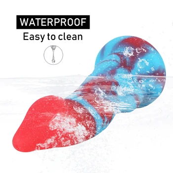 Silicone Animal Monster Dildo Dick Realistic Suction Cup Anal Dragon Dildos Adult Penis Cock for Women Female Masturbation 6