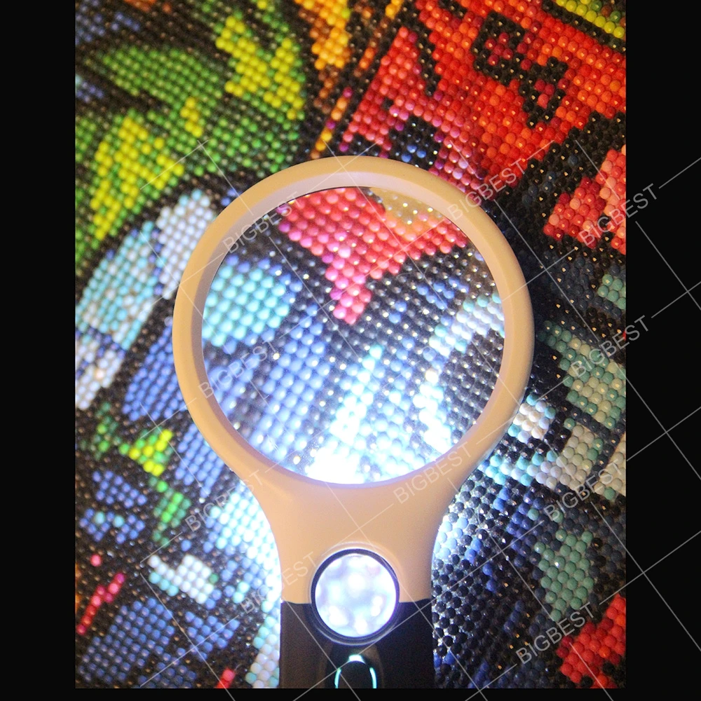 Magnifying Glass / 3x Magnifier/ Portable Magnifying Glass / Mini Magnifier  / Diamond Painting Accessories 