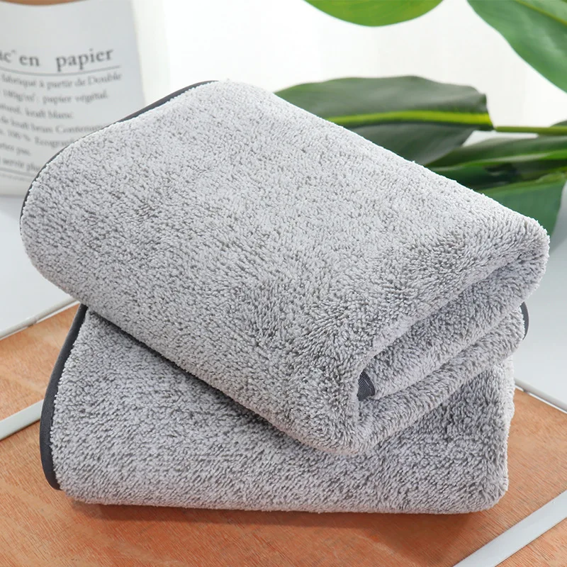 세차 수건 마이크로 화이버 타월 75x35cm 두꺼운 플러시 자동차 관리 자세히 슈퍼 흡수 차량 전신 세차 액세서리