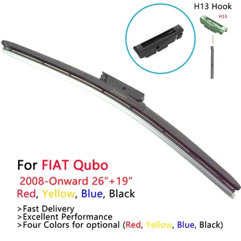 

HESITE Colorful Windshield Wiper Blades For FIAT Qubo Car Models Parts Windscreen Wipers 2009 2010 2011 2012 2013 2014 2019 2020