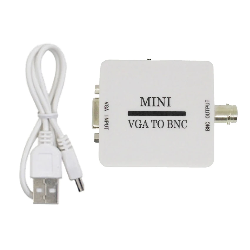 Оригинальный конвертер Mini HD VGA в BNC композитный адаптер конверсионный цифровой