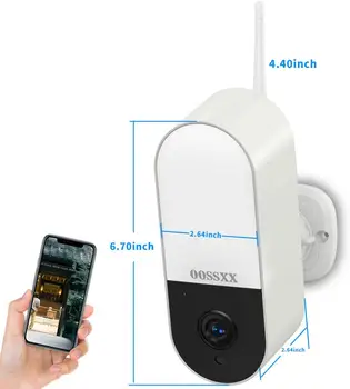 

Floodlight IP Camera 3.0MP Waterproof Outdoor LED Lamp IP Camera OOSSXX P2P WiFi Security Camera CCTV Surveillance Garden Camera