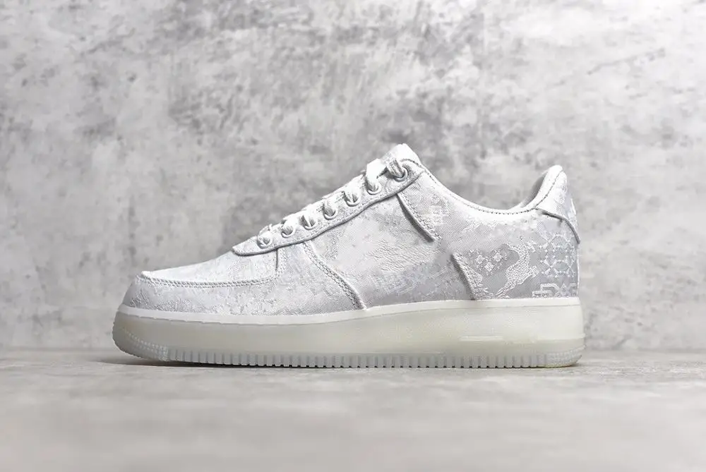 

New released Clot x Forces Fragment Silk Skateboard Shoes 2020 New Men Game Royal Blue Black Thunder Trainers Women One