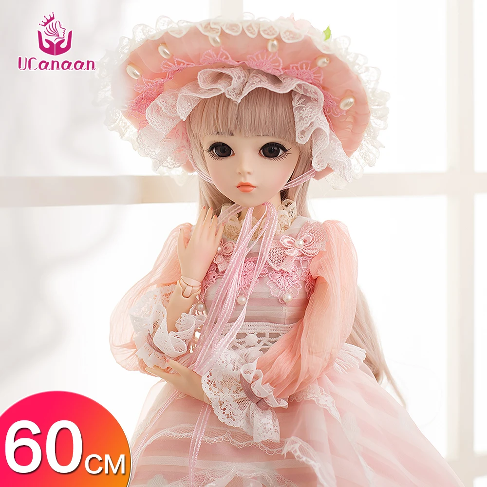 UCanaan 1/3 23 6 ''BJD 18 шариковых шарниров SD куклы с одеждой наряд обувь парик волосы