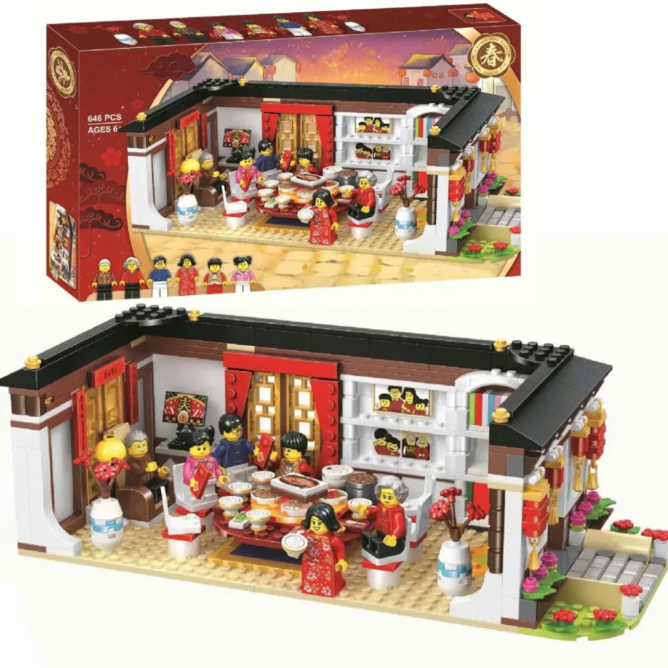 lego chinese new year eve dinner