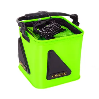 

Fishing Bucket Box Folding Storage Container Carrier EVA with Handle for Outdoor YS-BUY