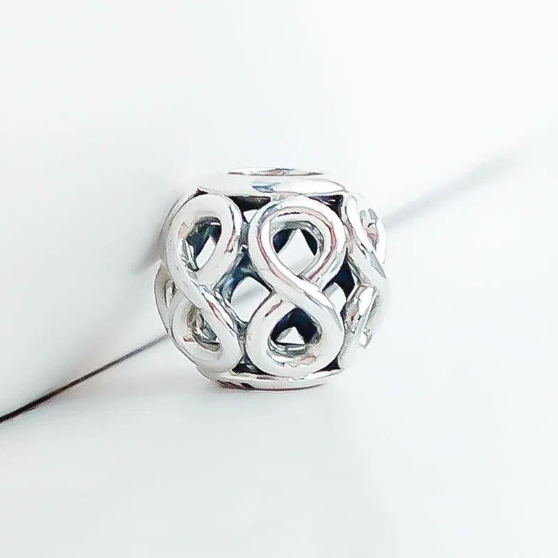 

Authentic 925 Sterling Silver Beads New Style Hollow Infinite Light Beading Fit Original Pandora Bracelet For Women Diy Jewelry