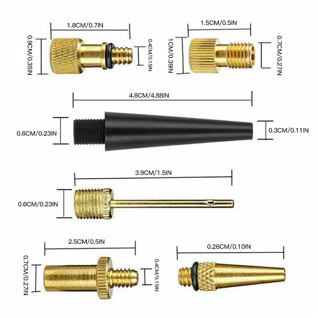 JONRRYIN Kit Adattatore Valvola Per Bicicletta - 33 Pezzi, Convertitore DV SV AV, Aghi Per Gonfiaggio, Anelli Di Tenuta, Per Pompa Bici, Palle E Gonfiabili