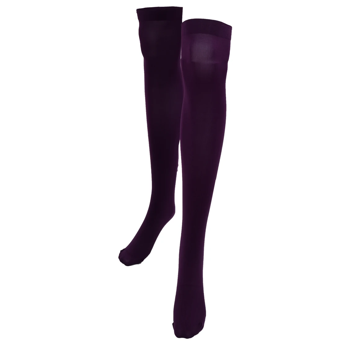 Фиолетовый светильник, модный простой дизайн, одноцветные чулки выше колена для женщин