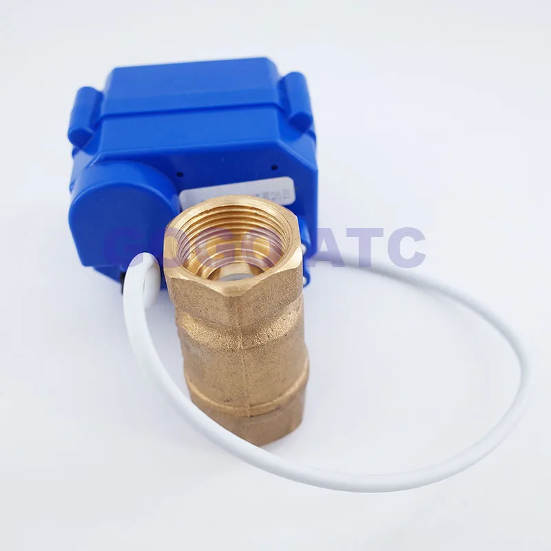 1 дюйм BSP DN25 220V AC латунный моторизованный шаровой клапан 2 ходовой Электрический
