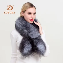 ZDFURS* теплые зимние шарфы винтажные женские тканые из натурального серебристого лисьего меха шарф, шаль, воротник с кожаной лентой