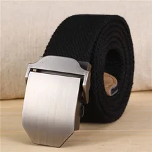 

Unisex Tactical Nylon Belt Top Quality 3.8cm Wide Casual Canvas Belts Outdoor Alloy Automatic Buckle Men Waistband 3.8cm Width