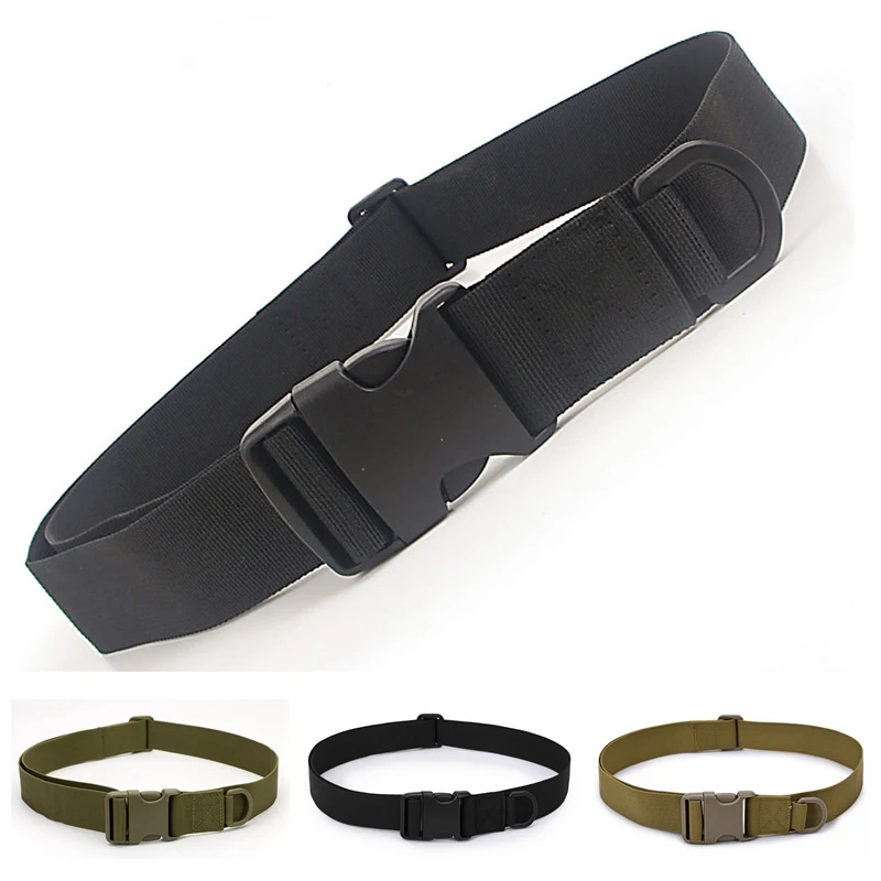 Belt For Man Quick Release Buckle Man Tactical Army Military Belts Male Strap Jeans Waist Black Belt Adjustable 25 To 44 Inch