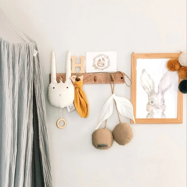 Cute Cherry Wall Hanging Ornaments Cotton Kids Room Nordic Style Hanging Decorations Baby Bedroom Home Party Decor 2