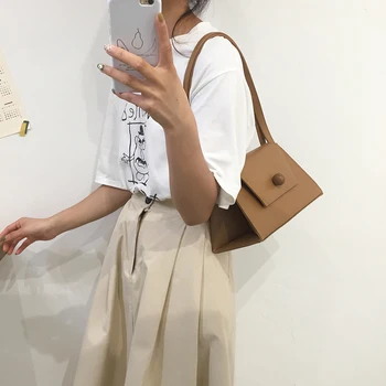 

Web celebrity women's new retro fashion hand-held small square bag high-end French niche cross-body chain bags