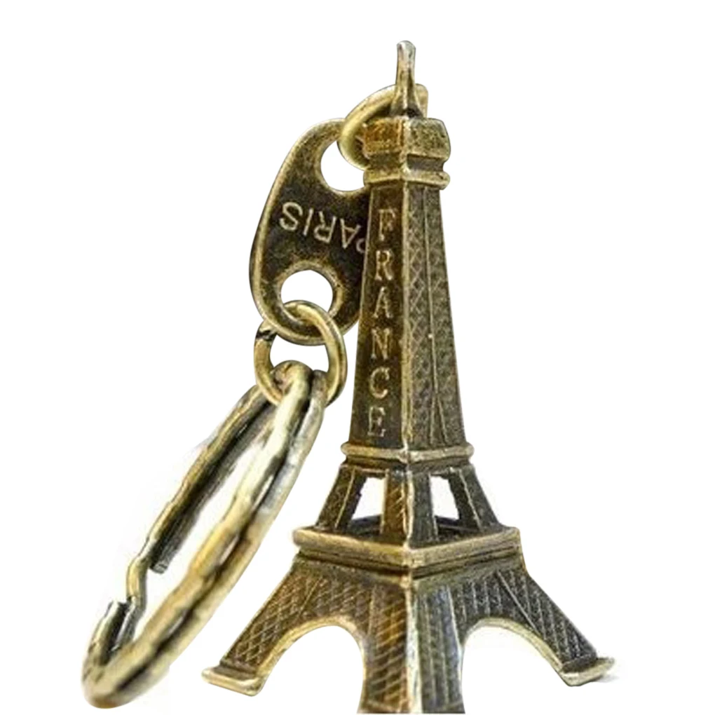 

Eiffel Tower Model Keychain Retro Paris Keyring Metal Split Key Ring Tower Keychain
