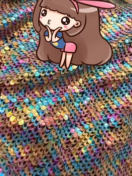 

Latest french lace with sequins beautiful embroidered tulle lace fabric S-105113 high quality