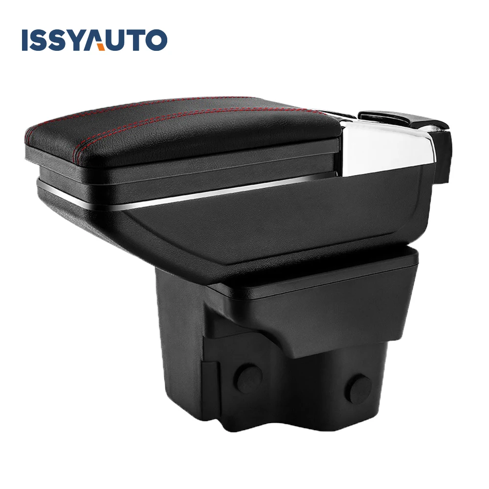 

For Kia Rio 3 2011-2016 Car Armrest Box PU Leather Central Container Storage Box Car Styling Accessories