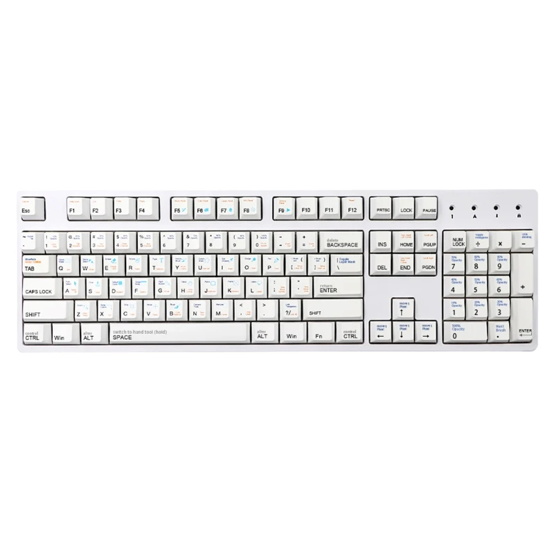 136 Pieces PBT Keycap Cherry Profile DYE-SUB for cherry MX Switch Mechanical Keyboard GK61 64 84 96 Layout | Компьютеры и офис