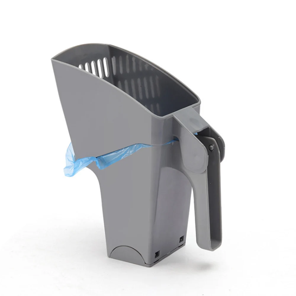 

New Cat Litter Shovel With Waste Bag Holder Pet Cleaning Tool Scoop Sift Cat Sand Cleaning Products Pet Picking Device Plastic