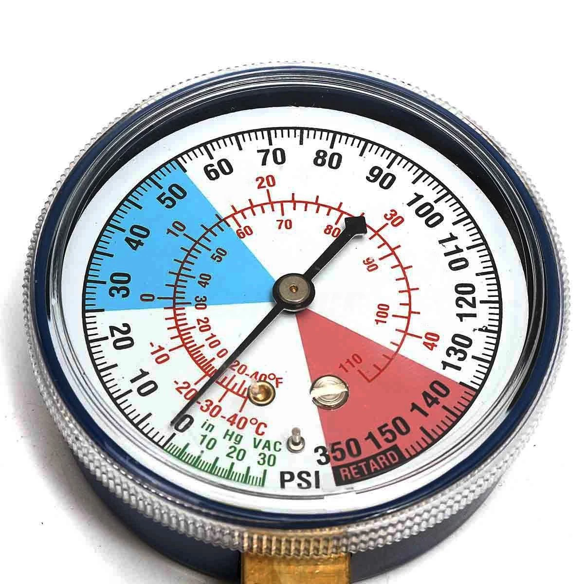 Manifold Gauge Set Car Air Conditioning AC R134A Refrigerant Hose Pressure Gauge Kits 600~300 PSI for Cars Recharge Hose Accessories manifold gauge set