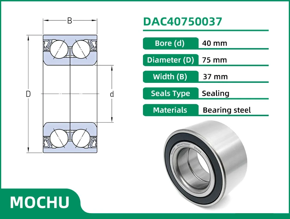 1 шт. DAC40750037 40X75X37 BAHB633966 559494 510029 IR-8593 TGB12933S03 MOCHU подшипник ступицы колеса автоматическое устройство для производства подшипников