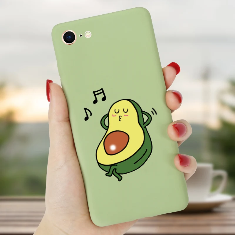 Avocado Phone Case For iPhone X S XR MAX Candy Soft Silicone TPU
