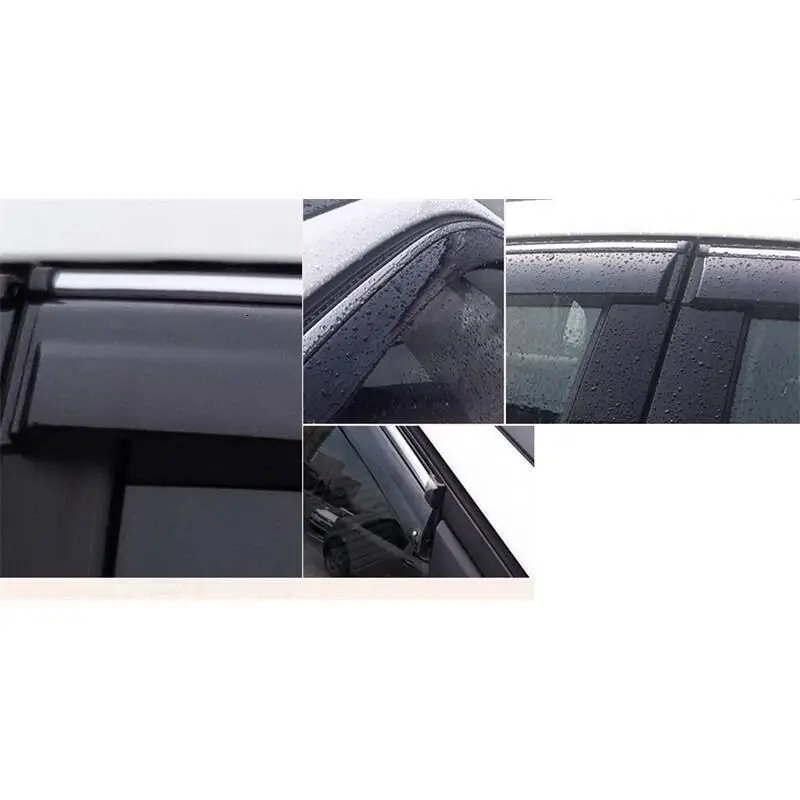 Наружное украшение автомобиля дождь автомобилей Стайлинг модернизированные части декоративные окна козырек для Skoda Octavia Rapid Superb Yeti
