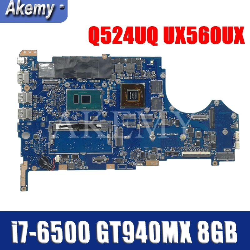 Q524UQ Motherboard For ASUS UX560U UX560UQK UX560UQ Q524U Q524UX Laptop mainboard UX560UX Tested OK