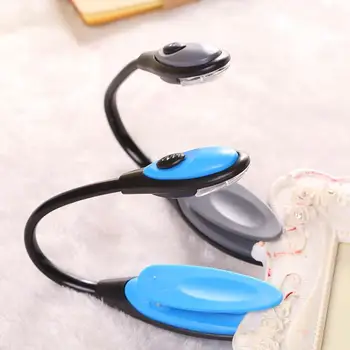 

Mini LED Clip Booklight Travel Book Adjustable Reading Light Lamp Random Color