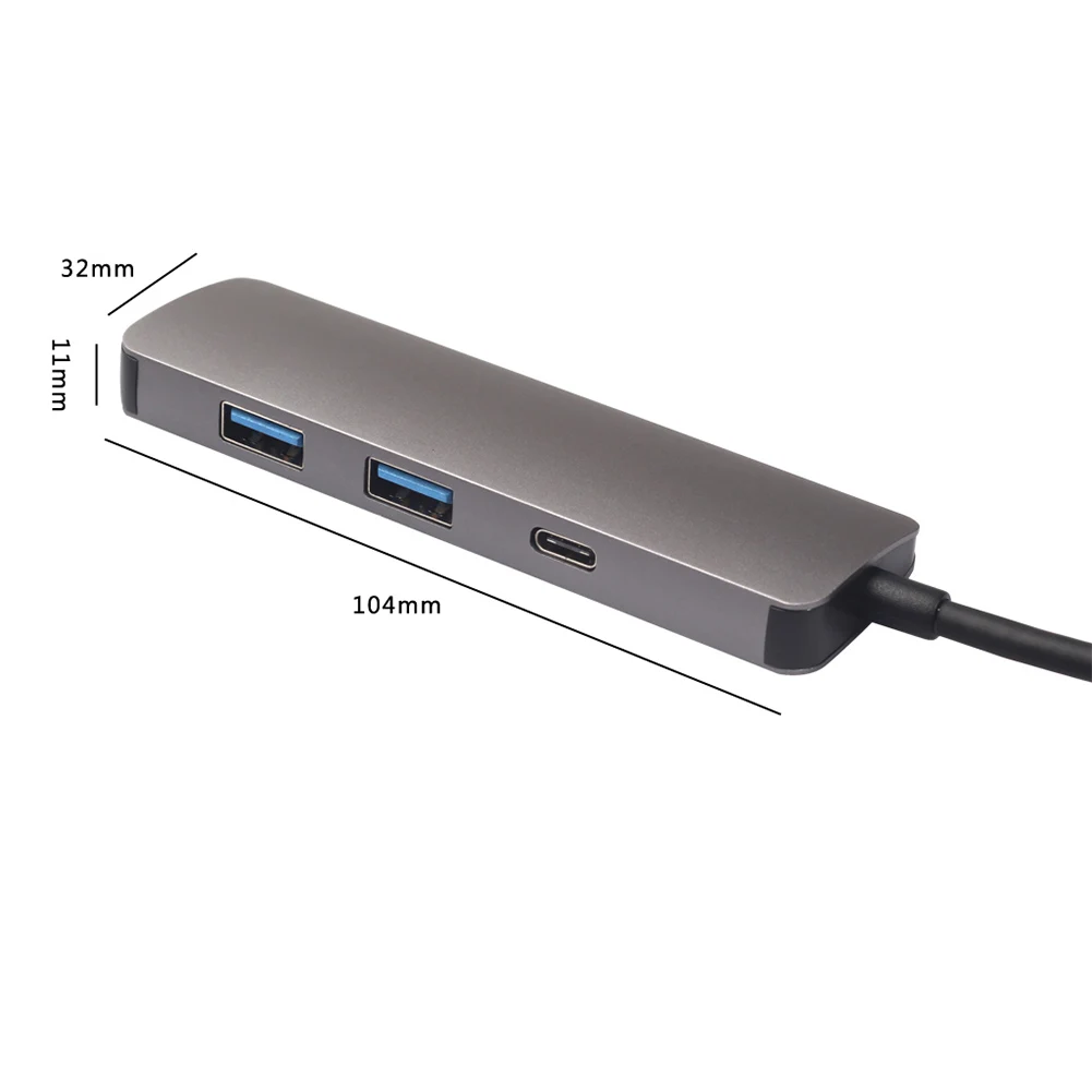 Usb-хаб 4 в 1 USB C к HDMI 4K USB 3,0 адаптер конвертер для MacBookPro type c концентратор usb-хаб HDMI конвертер концентратор док-станция