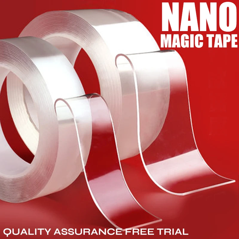 

Reusable Double-Sided Adhesive Multipurpose Nano-Adhesive Tape No Trace Washed Magic Glue Loop Disks Tie Glue Plakband Sticker A