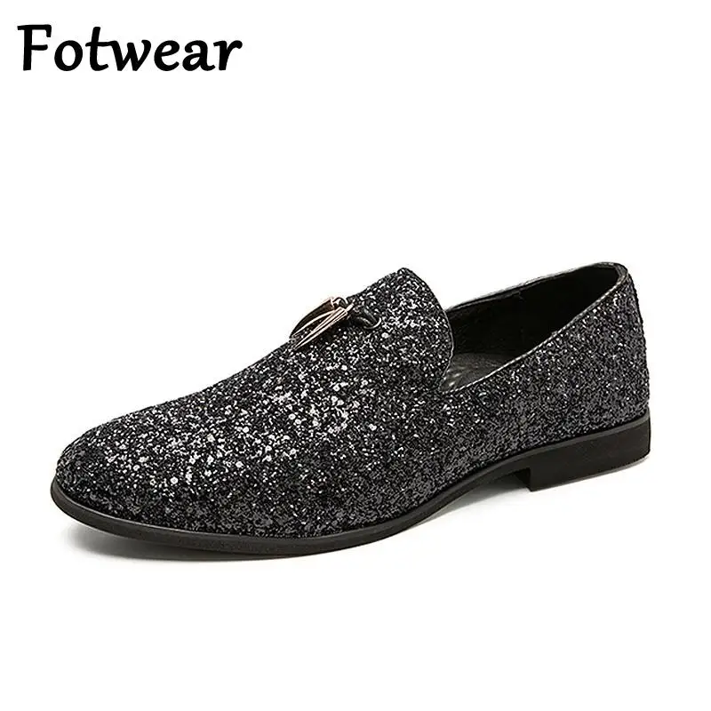 Fotwear/шикарные мужские модельные туфли размера плюс 38 48 модные лоферы для курения
