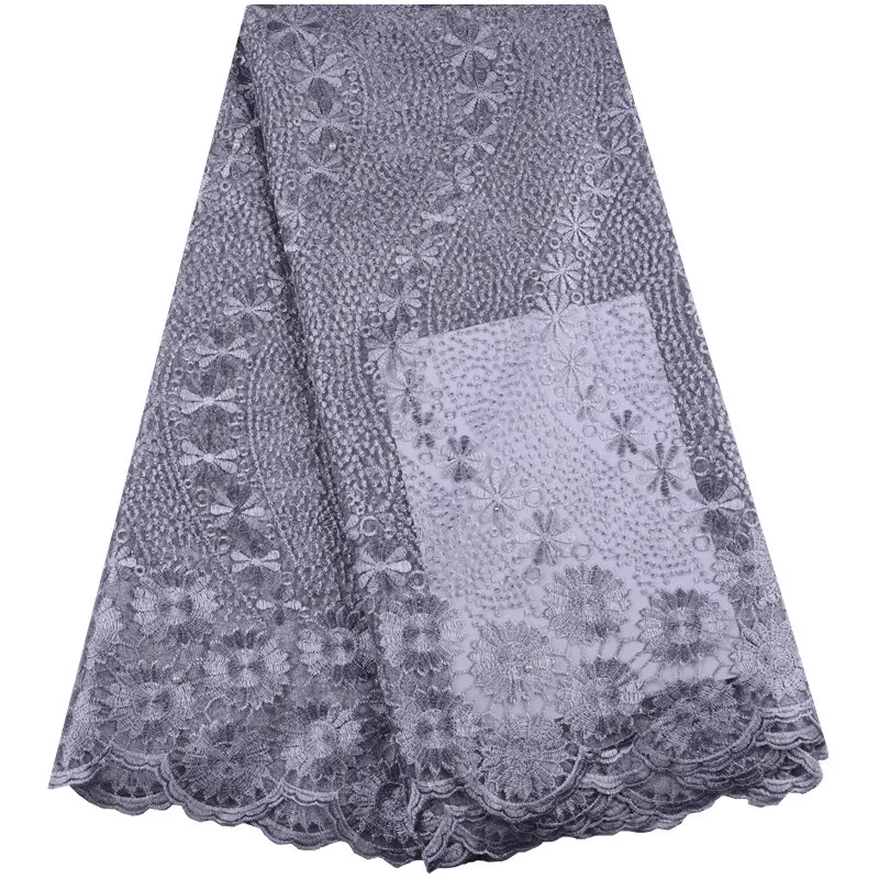 Дизайн красивые нигерийские французские кружевные ткани высокого качества Вышивка Тюль кружевная ткань последние 5 ярдов для свадебного платья