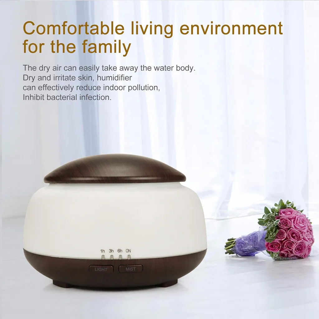 Диффузор эфирного масла с пультом дистанционного управления Мини OilCool Mist Humidifie увлажнитель воздуха дропшиппинг 19July23 300 мл Diffuser диффузор