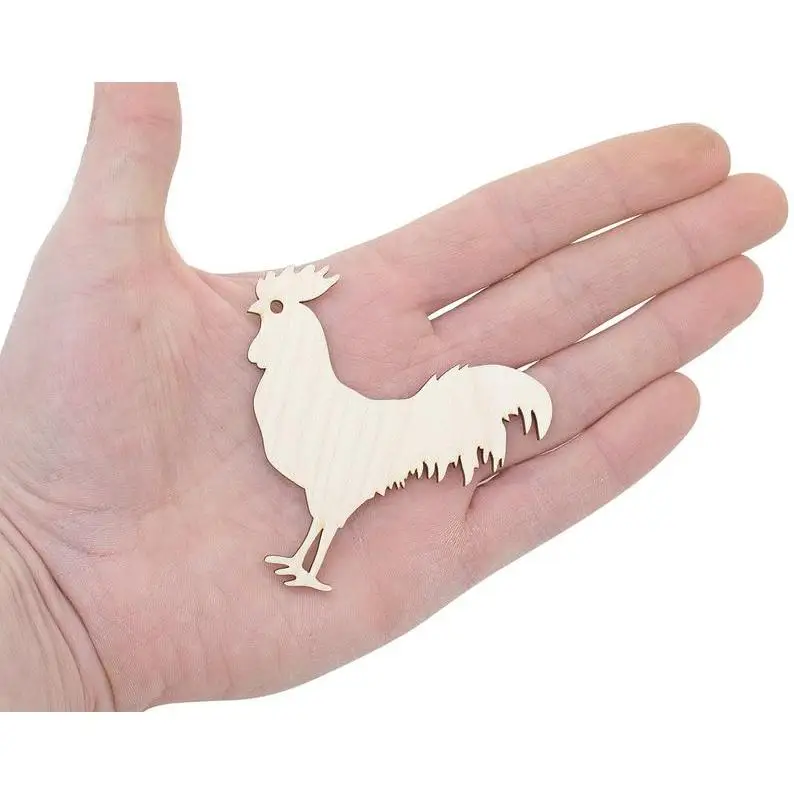 

Wooden Rooster Shape (7cm) Wood Cock Craft Embellishments Decoration Gift Decoupage Card Making 0792