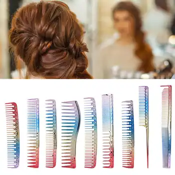 

9pcs Professional Colorful Haircut Comb Anti-static Salon Hairdressing Detangling Comb Styling Tool Hairbrush Hair Comb