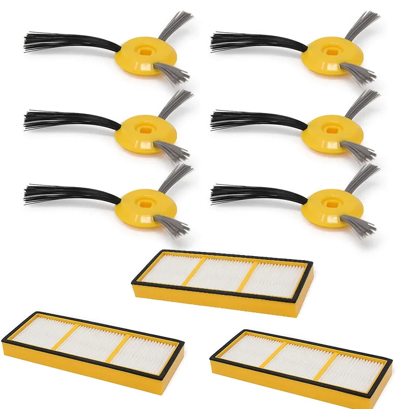 3xFilters+ 6xSide кисти для Акула литий-ионный робот RV700 RV720 RV750 RV750C серии комплект