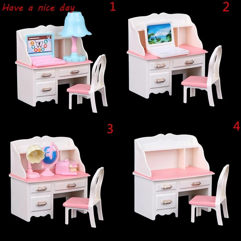 1Set Oll Play Dollhouse Furniture Desk Lamp Accessori Per Sedie Per Laptop Per Bambola 1/6