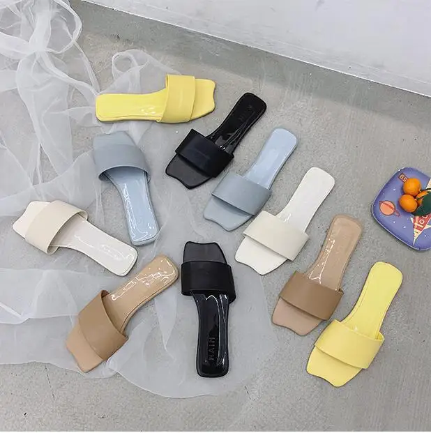 

woman sandals 2019 summer Fashion Flat Slippers Casual Wild Large Size Women's Shoes Comfortable Flat Sandals