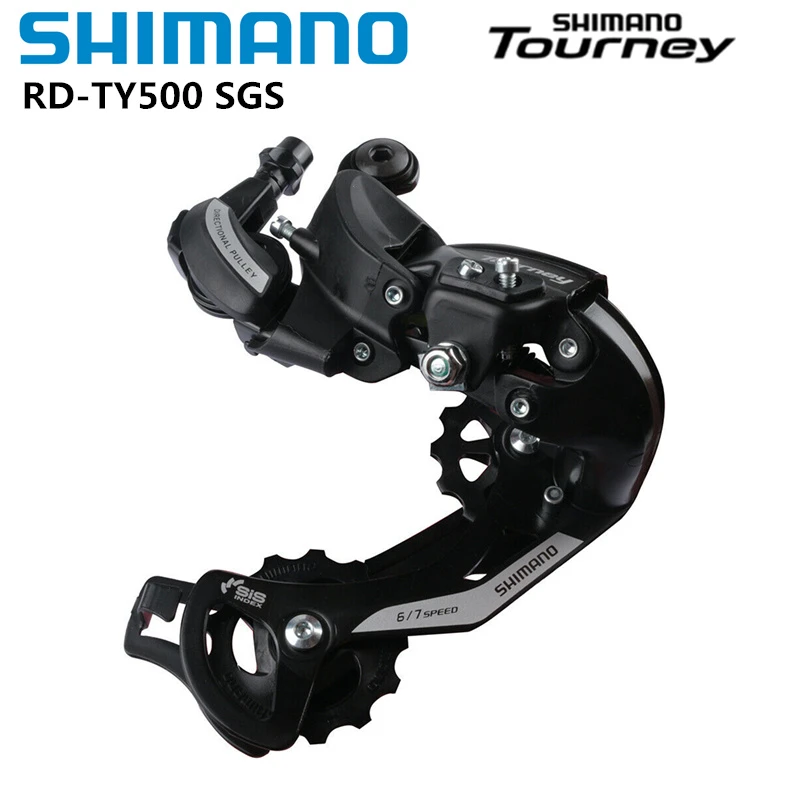 Shimano Tourney TY21 Bicycle Rear Derailleur - 6-Speed Black Derailleur For Road Bikes