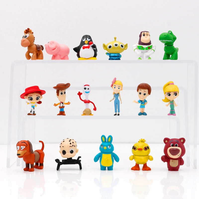 Новинка, 17 шт., История игрушек 4 WoodyBuzz Lightyear, ручная работа, детская игрушка, кукла, украшение торта, украшение в коробке, фигурка Actionn, игрушки